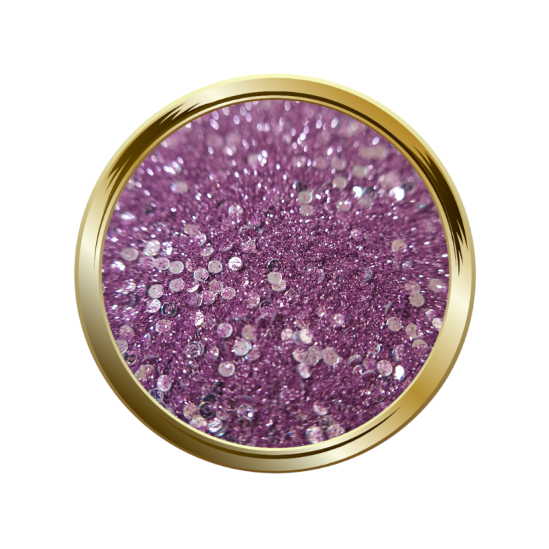 Paillettes libres pour le nail art forme mix rose pastel
