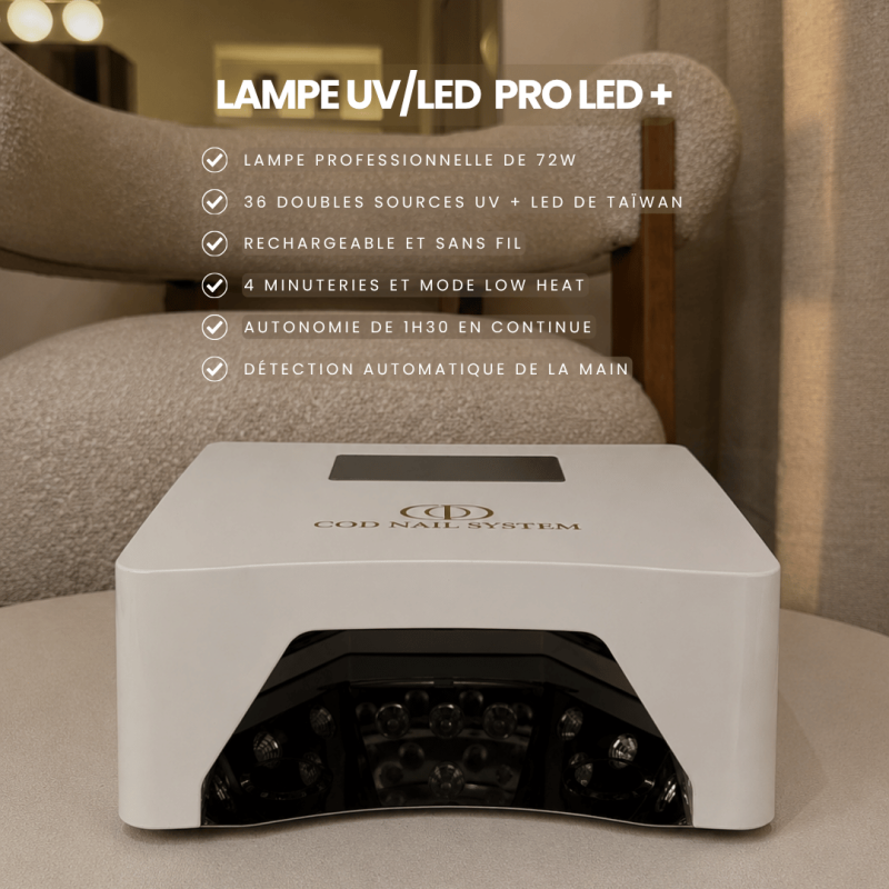 Lampe UV/LED Pro LED+ avantages