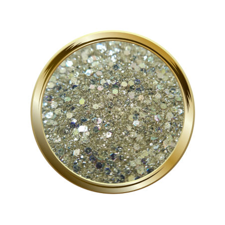 Paillettes libres pour le nail art forme mix doré champagne