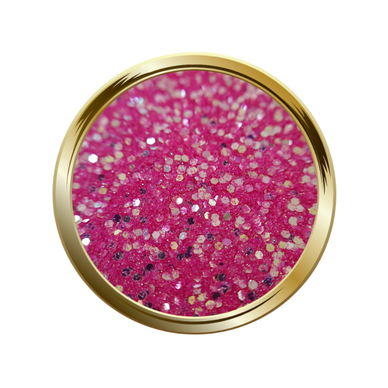 Paillettes libres pour le nail art forme mix rose néon