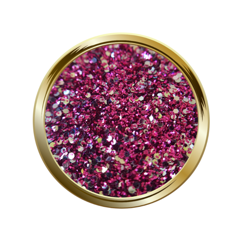 Paillettes libres pour le nail art forme mix rose et doré