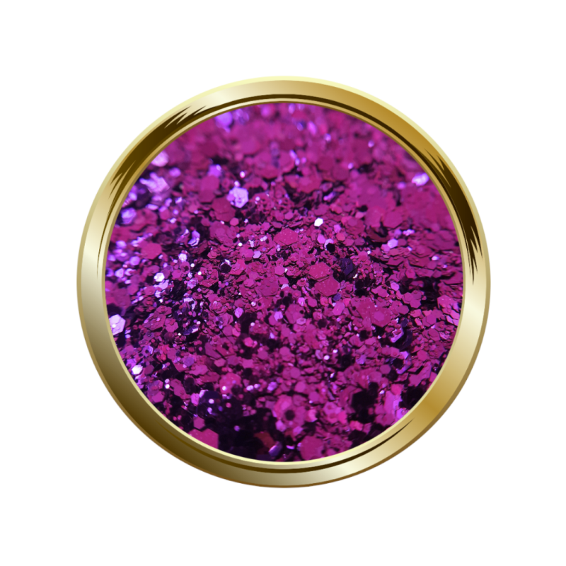 Paillettes libre pour le nail art formez mix rose fuchsia