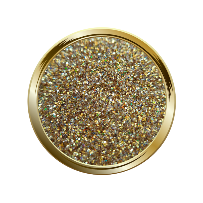Paillettes fines réfléchissantes pour le nail art or