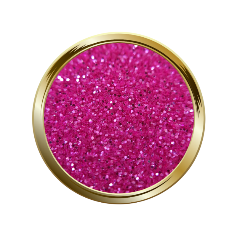 Paillettes fines pour le nail art rose néon