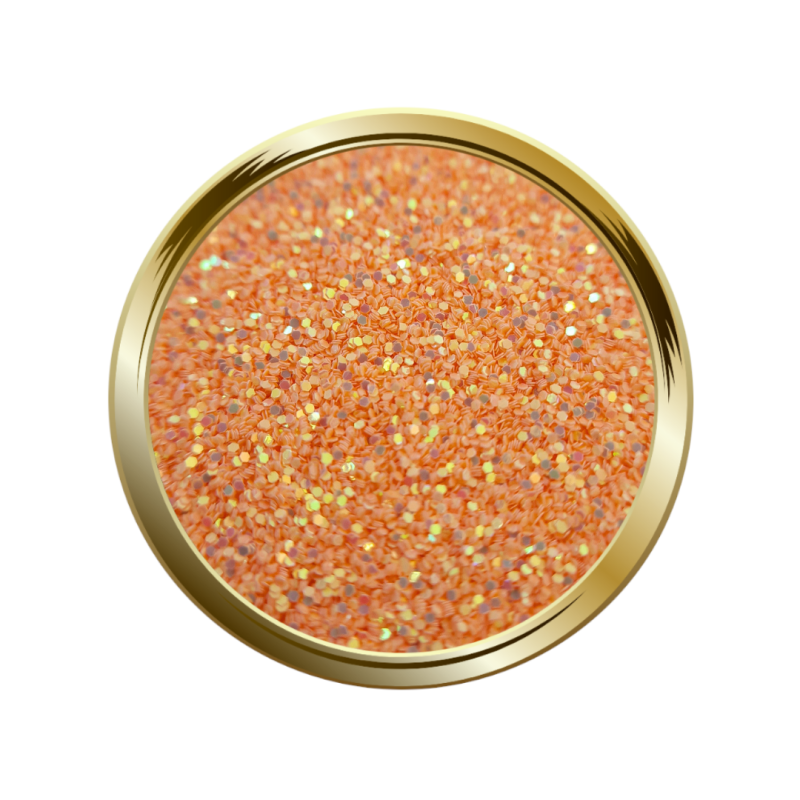 Paillettes fines pour le nai lart orange pastel doré