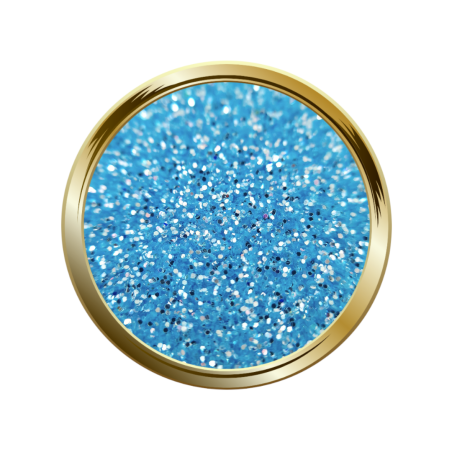 Paillettes fines pour le nail art bleu argenté