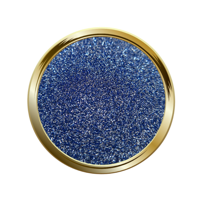 Paillettes bleu ultra fines réfléchissantes pour le nail art