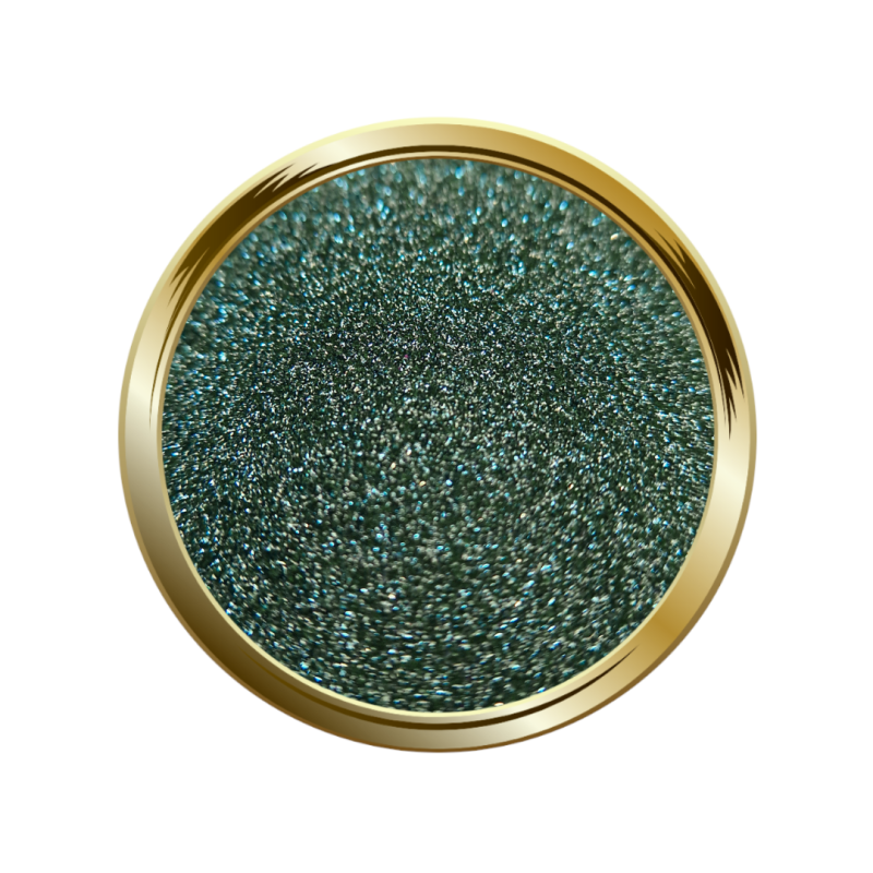 Paillettes vert ultra fines réfléchissantes pour le nail art