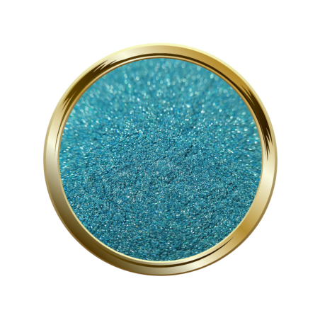 paillette ultra fine pour l'effet holographique et effet sucre turquoise