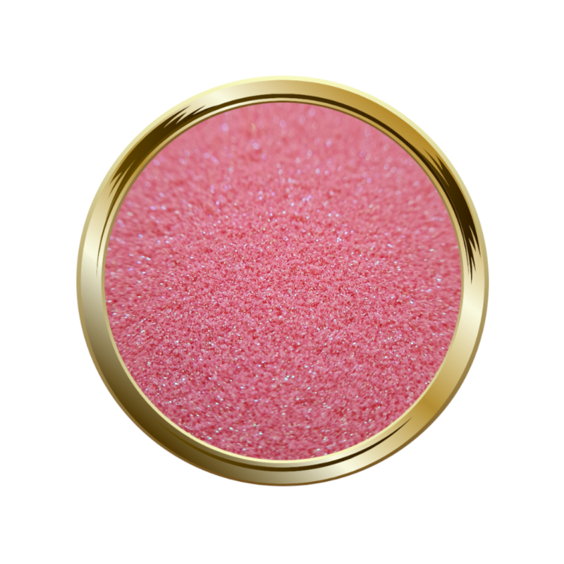 paillette extra fine pour le nail art effet mermaid corail