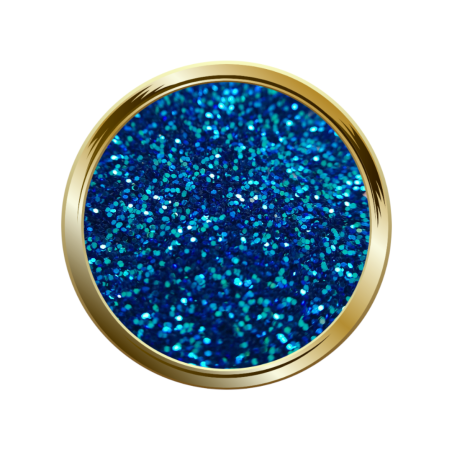 paillettes fines pour le nail art bleu électrique et turquoise