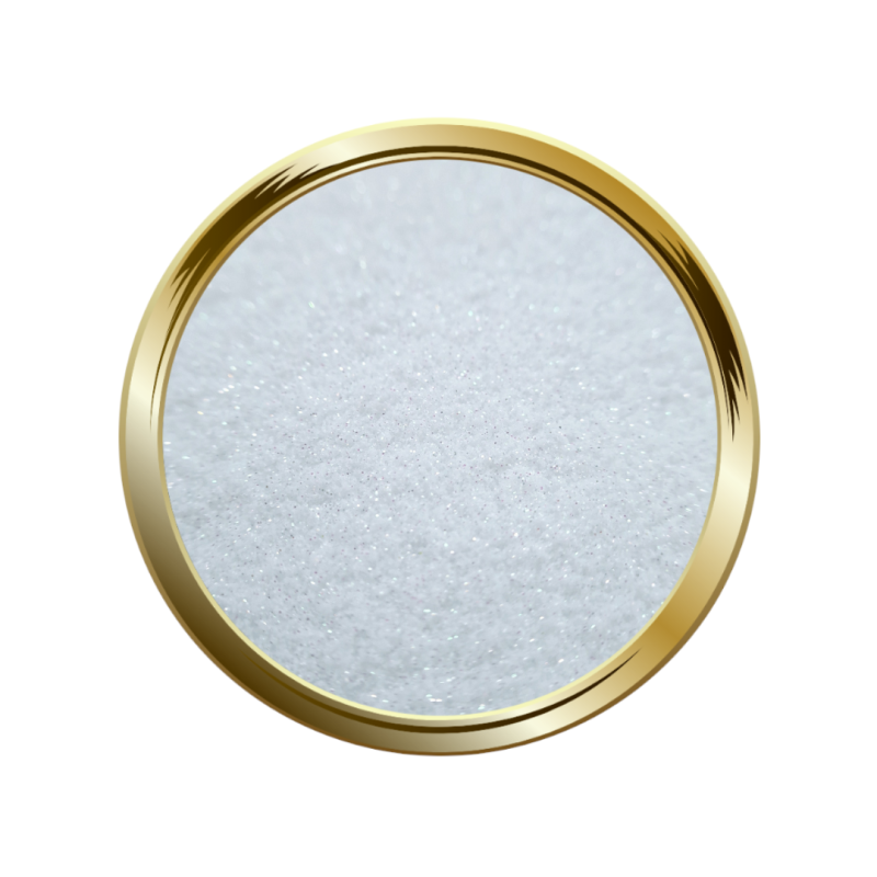 Paillettes ultra fines blanche holographique pour l'effet sucre