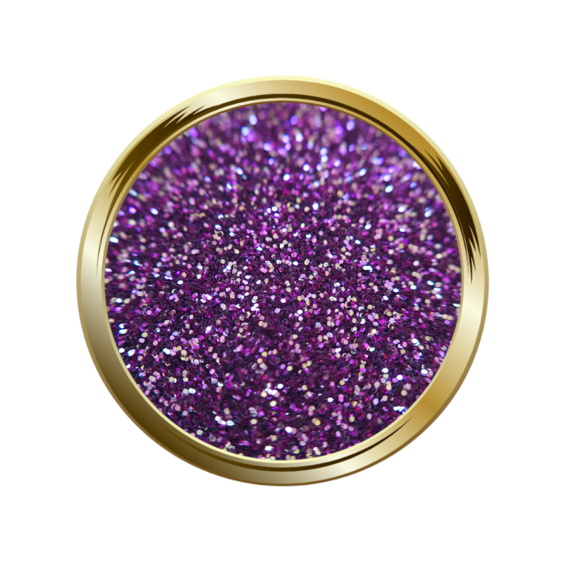 Paillettes fines pour le nail art violet et vert