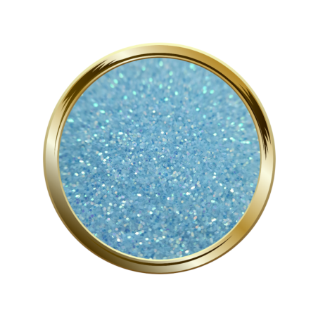 Paillettes fines pour le nail art bleu pastel irisé