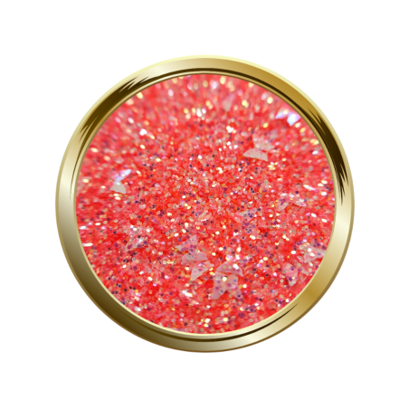 Paillettes fines et papillon pour le nail art corail
