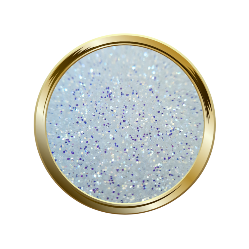 Paillettes libres pour le nail art blanc irisé
