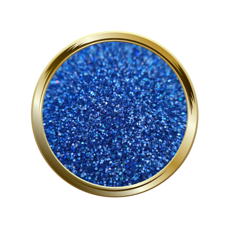 Paillettes libres pour le nail art bleu holographique