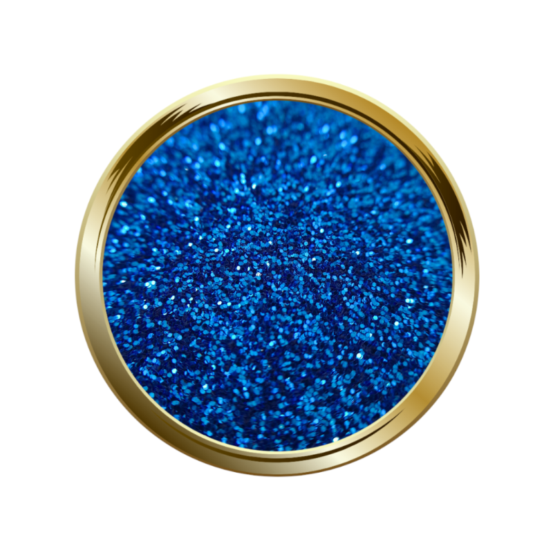 Paillettes libres pour le nail art bleu roi