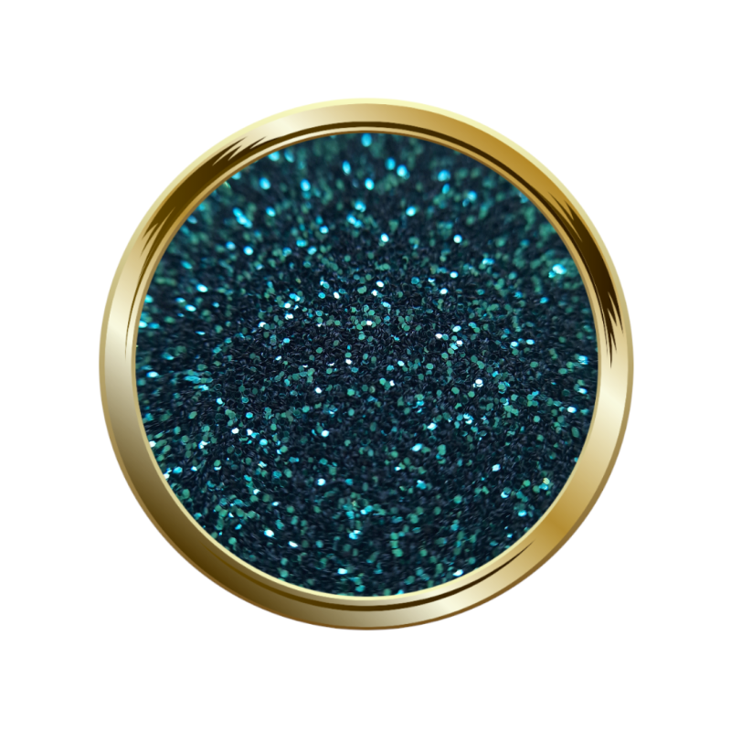 Paillettes fines pour le nail art vert bouteille