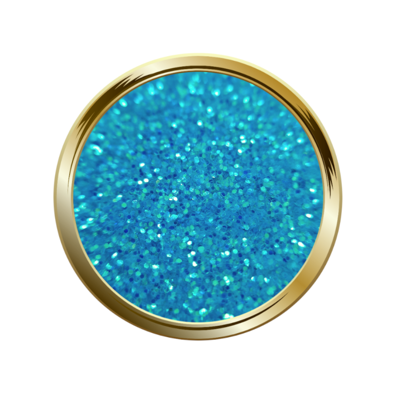 Paillettes fines pour le nail art turquoise