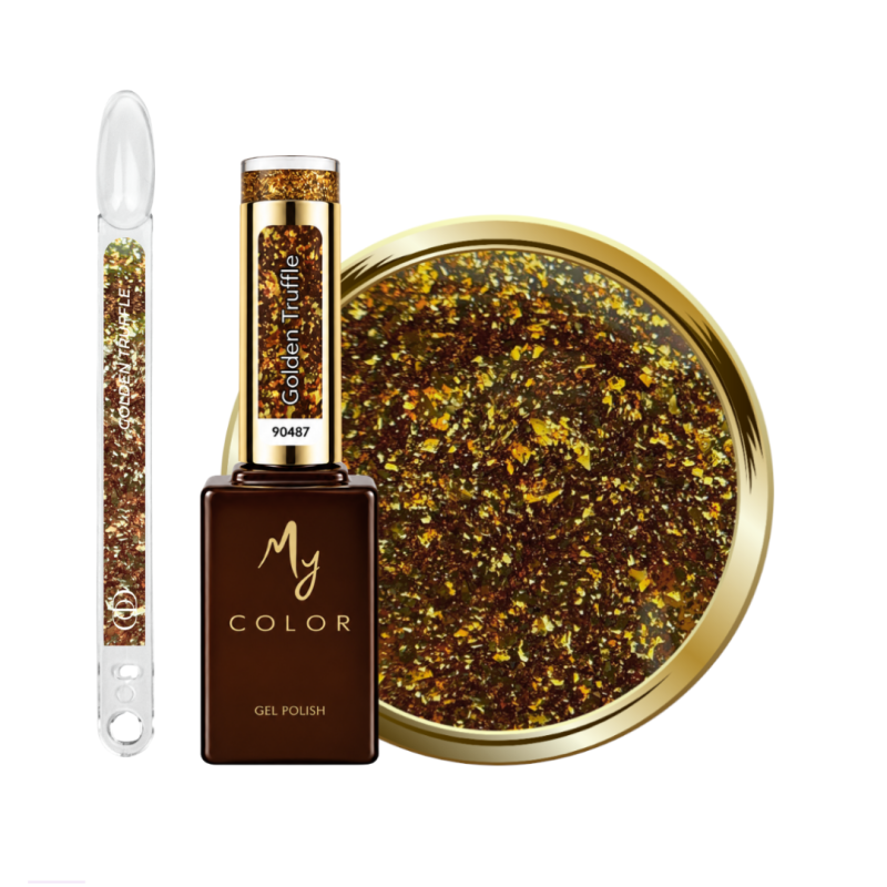 Tips, flacon et pastille du My Color Golden Truffle