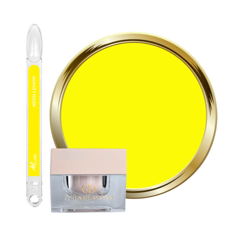 Pot, tips et pastille Art Line néon lemon
