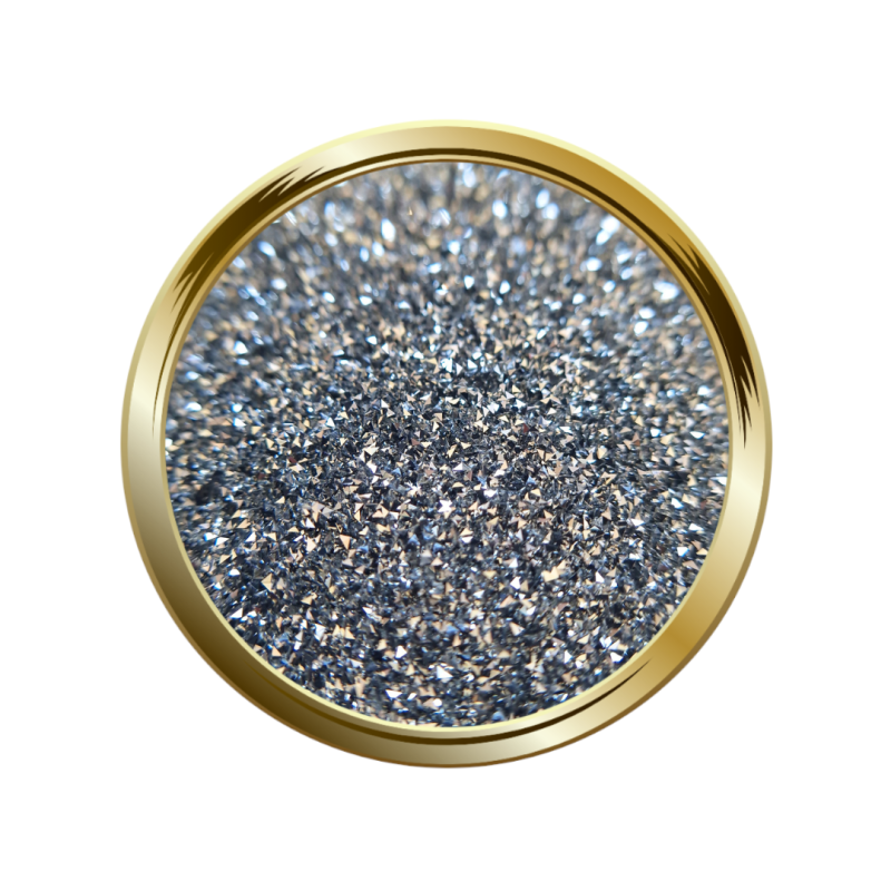 Paillettes micro cristaux argenté pour le nail art