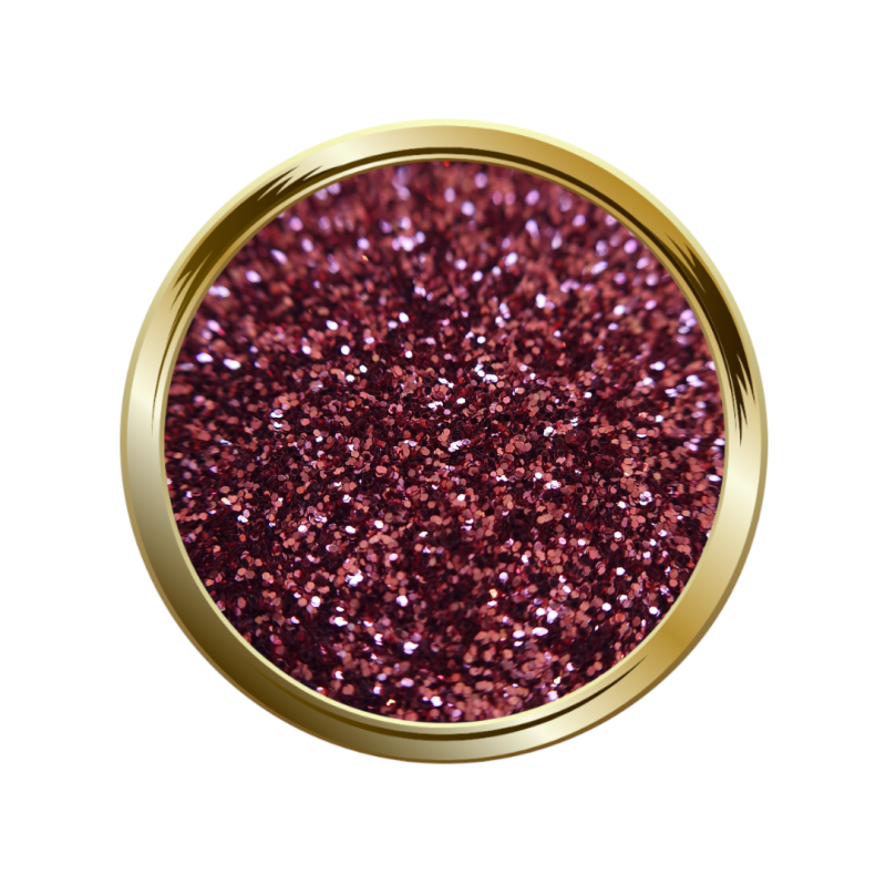 Paillettes libre pour le nail art bois de rose