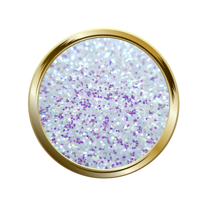 Paillettes fine pour le nail art blanc irisé mermaid