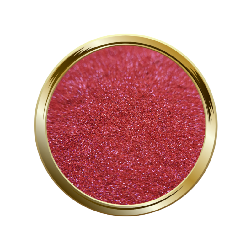 Paillettes ultra fine pour le nail art effet sucre rouge rose
