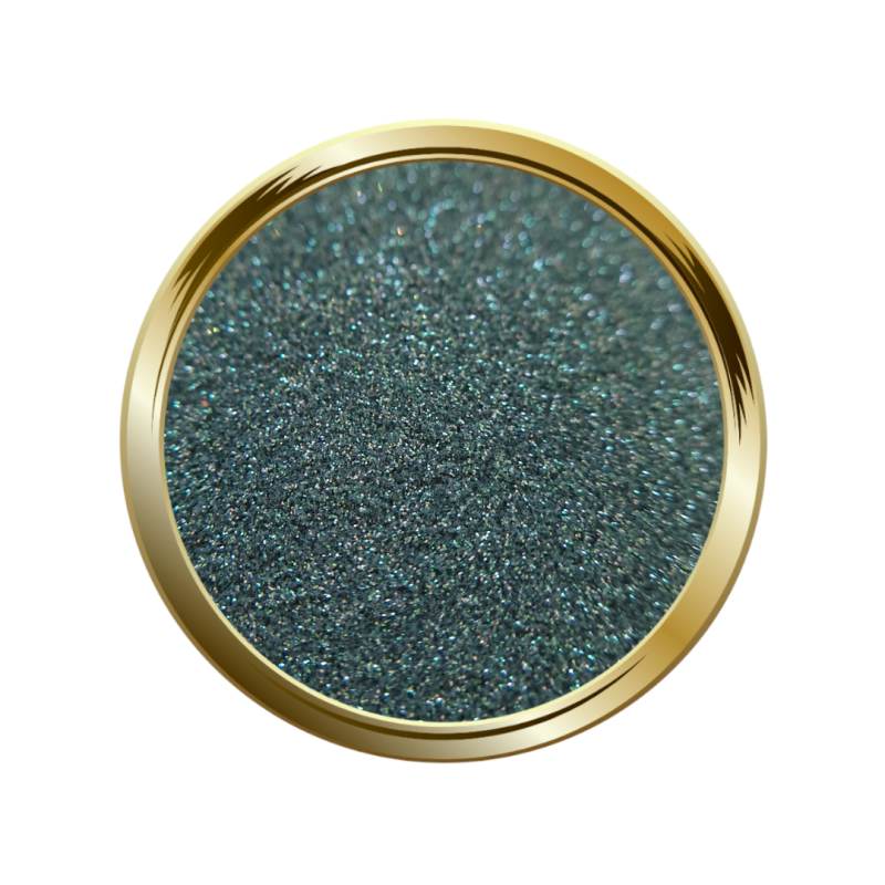 Paillettes fines pour le nail art effet réfléchissants vert