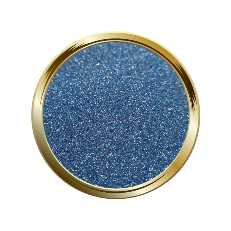 Paillettes fine pour le nail art effet réfléchissants bleu jean