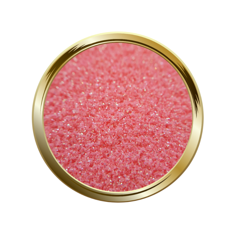 Paillettes libres pour le nail art rose pastel irisé