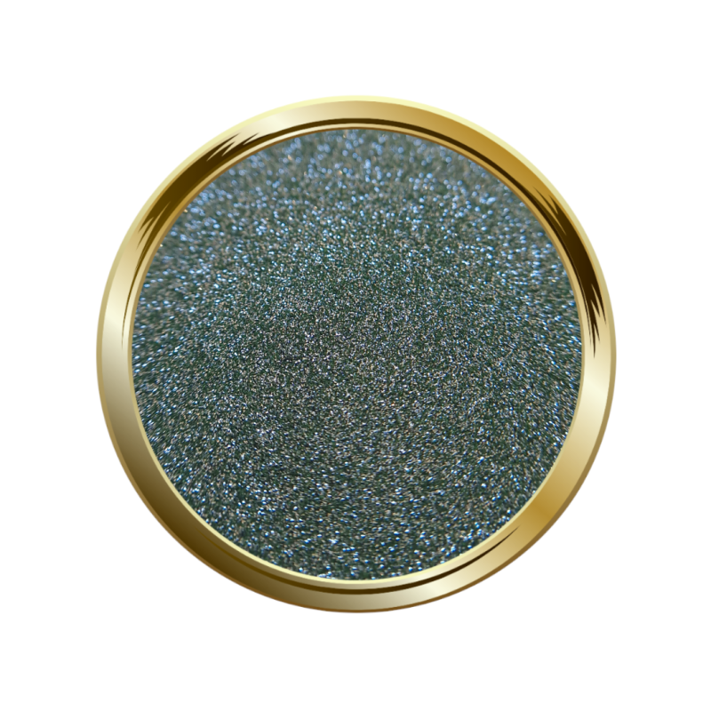 Paillettes fines pour le nail art effet réfléchissants vert kaki