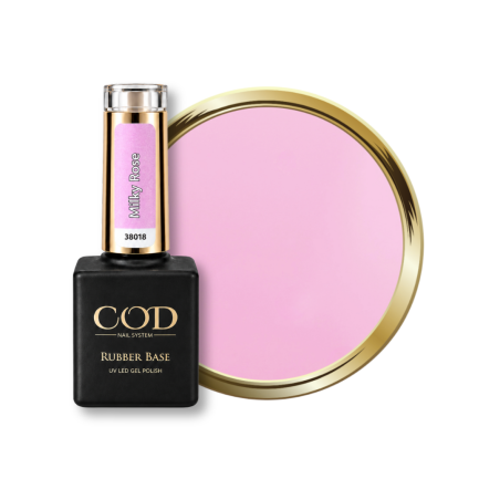 Flacon et pastille de la Rubber Base Milky Rose