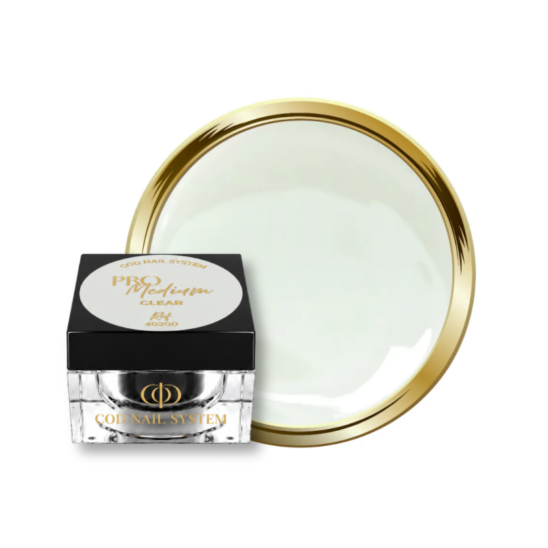 Pot et pastille du gel Pro Medium Clear,  transparent