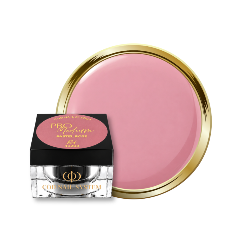 Pot et pastille du gel Pro Medium Pastel Rose, rose pastel