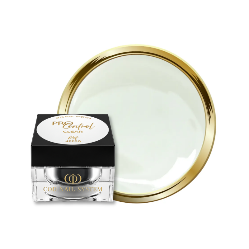 Pot et pastille du gel Pro Control Clear, transparent