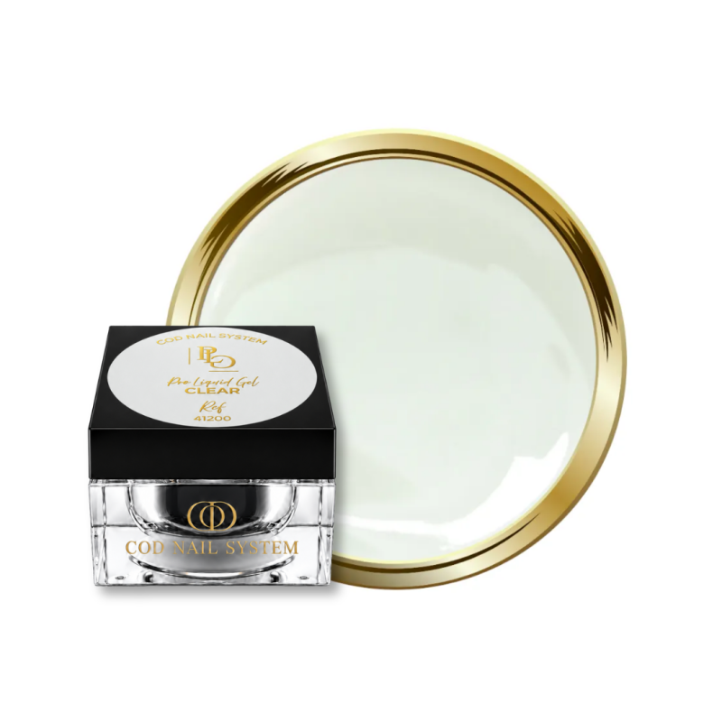 Pot et pastille du gel Pro Liquid Clear, transparent