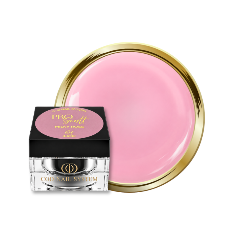 Pot et pastille du gel Pro Sculpt Milky Rose, rose laiteux semi opaque