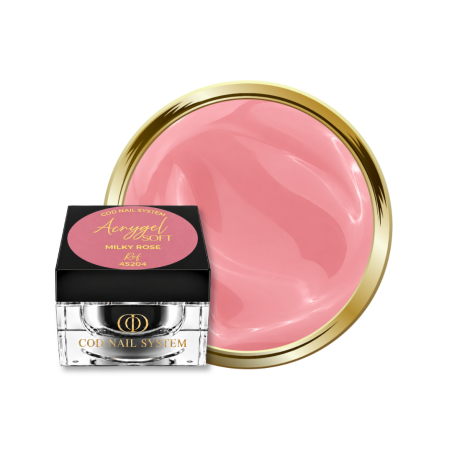 Pot et pastille de l'Acrygel Soft Milky Rose, rose laiteux