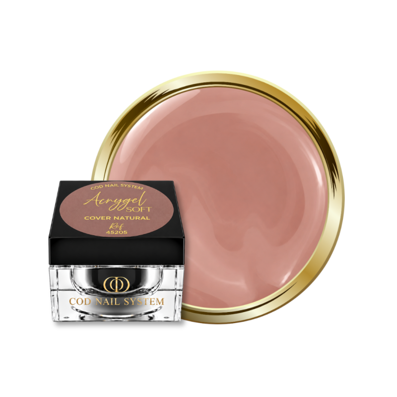 Pot et pastille de l'Acrygel Soft Cover Natural, beige rosé