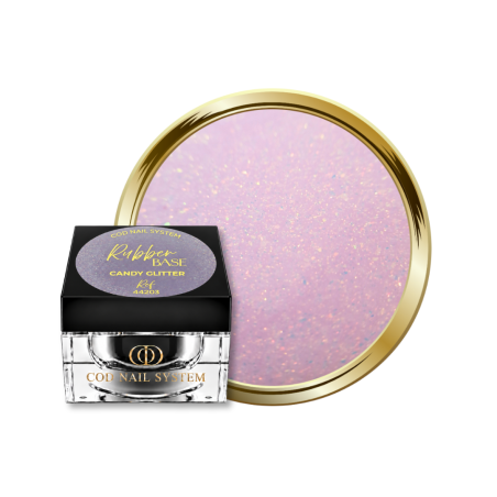Pot et pastille de la Rubber Base Candy Glitter
