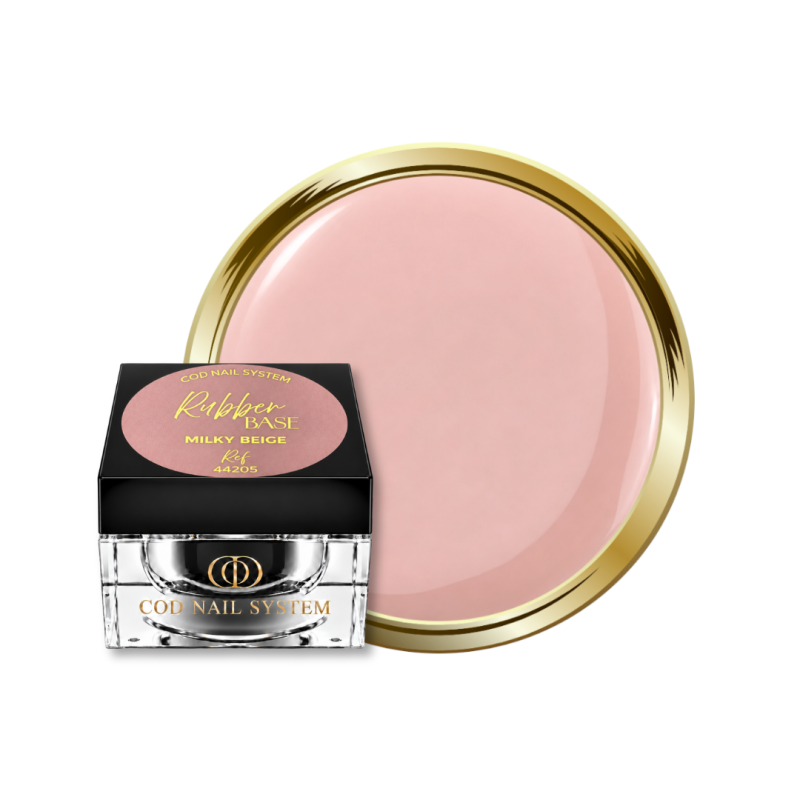 Pot et pastille de la Rubber Base Milky Beige