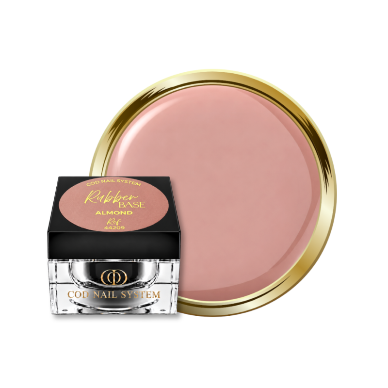 Pot et pastille de la Rubber Base Almond