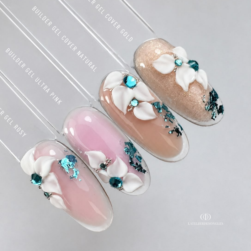 Tips le Builder Gel Cover Natural, beige rosé naturel semi égalisant