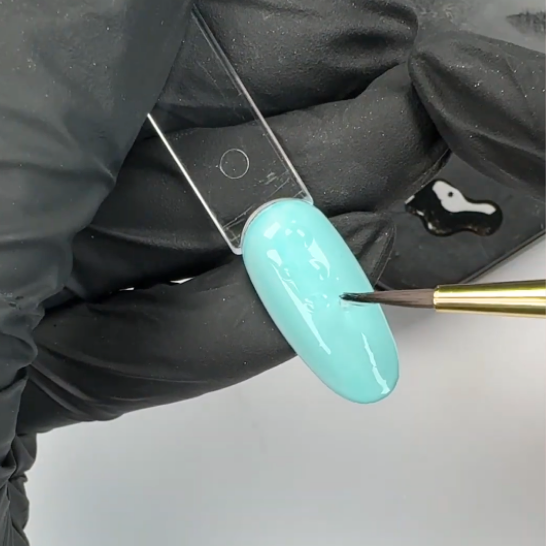 Application de gouttes de finition pour réaliser le water effect