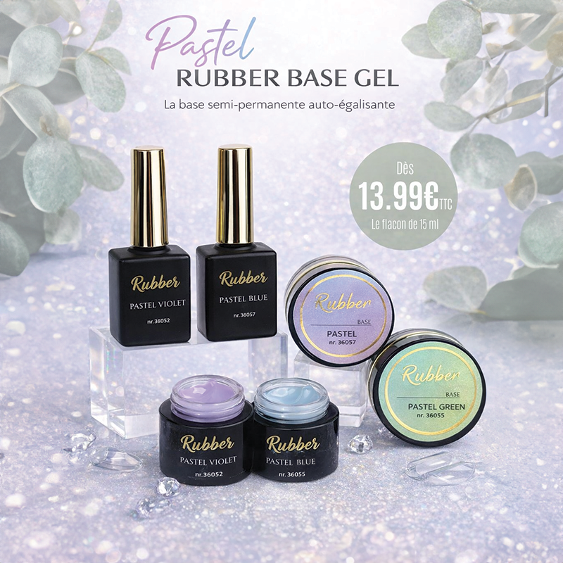 Rubber base visuel pastel 