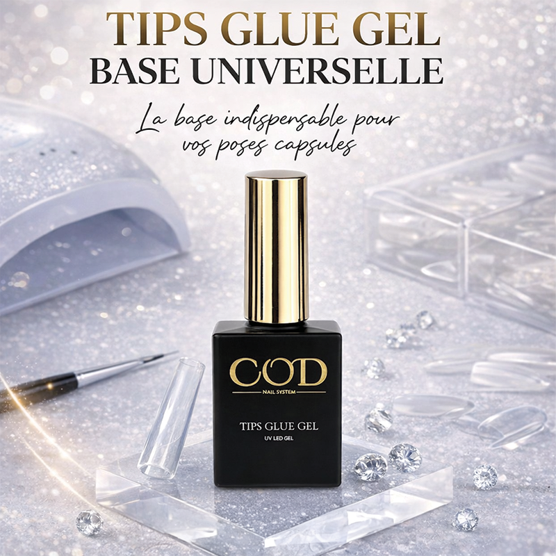 Tips glue gel visuel de notre base universelle
