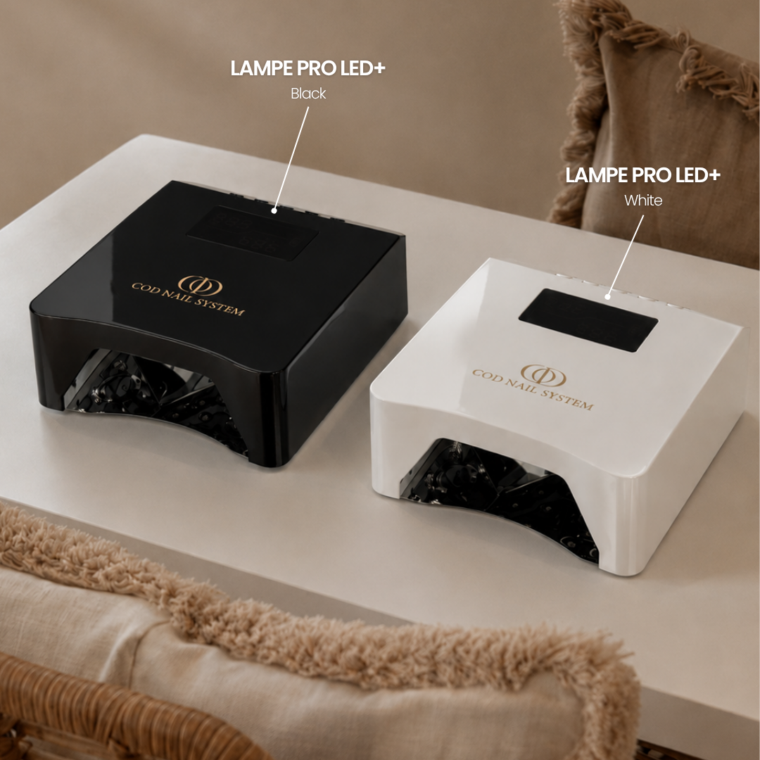 Lampe UV/LED Pro LED+ Black et White Lampe UV/LED professionnelle Pro LED+ White & Black